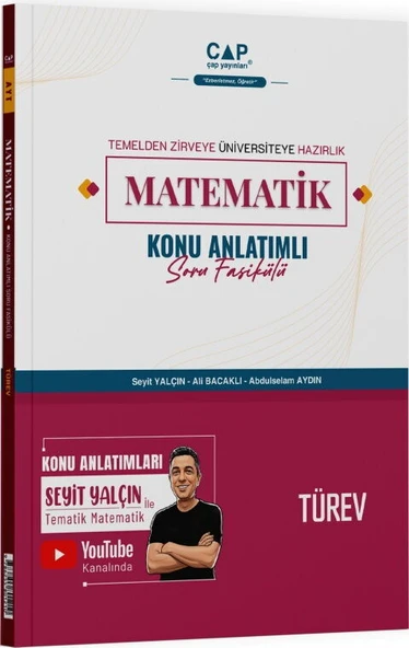 Çap Yayınları YKS TYT AYT Matematik Türev Konu Anlatımlı Soru Fasikülü - Seyit Yalçın Çap Yayınları ürün görseli 1