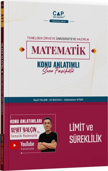 Çap Yayınları YKS TYT AYT Matematik Limit ve Süreklilik Konu Anlatımlı Soru Fasikülü - Seyit Yalçın Çap Yayınları ürün görseli 1