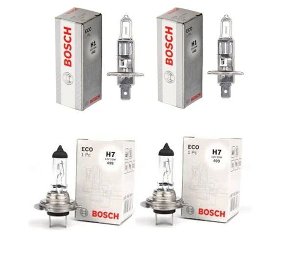 Ford Focus 2005-2010 Ön Uzun Far Ön Kısa Far Halogen 4 Lü Far Ampülü Takımı ürün görseli 1
