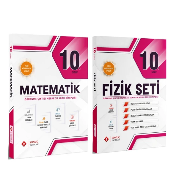 Sonuç Yayınları 10. Sınıf Matematik ve Fizik Modüler Seti 2 Kitap ürün görseli 1