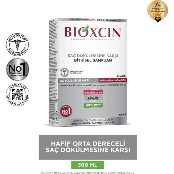Bioxcin Genesis KuruNormal Saçlar İçin Şampuan 300 ml ürün görseli 1