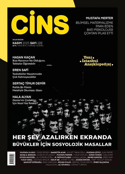 Cins Dergi 122.Sayı Kasım 2025 ürün görseli 1