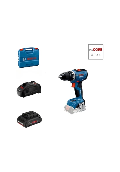 Bosch Profesyonel GSR 18V-65 1x4AH Procore Darbesiz Akülü Vidalama 06019N30K2-1X4PC ürün görseli 1