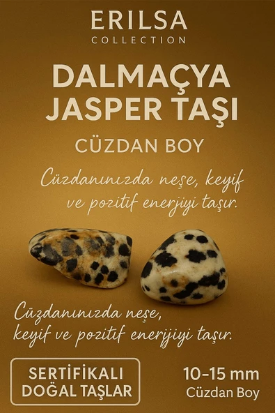 Sertifikalı Dalmaçya Jasper Taşı Kütle 10-15 mm – Neşe Keyif ve Denge Enerjisi Taşı ürün görseli 1
