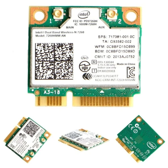 Dell Latitude 14 3000 3440 (2013) Notebook Wifi Card ürün görseli 1
