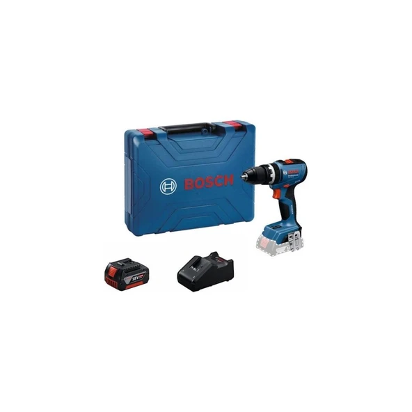 Bosch Profesyonel GSB 18V-65  5 Ah Tek Akülü Darbeli Matkap Vidalama ürün görseli 1
