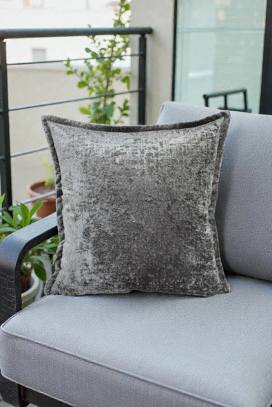 VISIONARIO Kırlent İthal Kadife Kumaş - 45x45cm Yumuşak Dokulu Dekoratif Özel Tasarım Kırlent Kılıfı - S05 ürün görseli 1