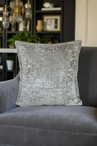 VISIONARIO Kırlent İthal Kadife Kumaş - 45x45cm Yumuşak Dokulu Dekoratif Özel Tasarım Kırlent Kılıfı - S03 ürün görseli 1