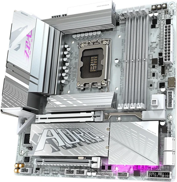 Gıgabyte Z890M-A-ELITE-WF7-ICE Intel Z890 8800 MHz DDR5 LGA 1851Aorus Elıte Wıfı7 Ice Anakart ürün görseli 1