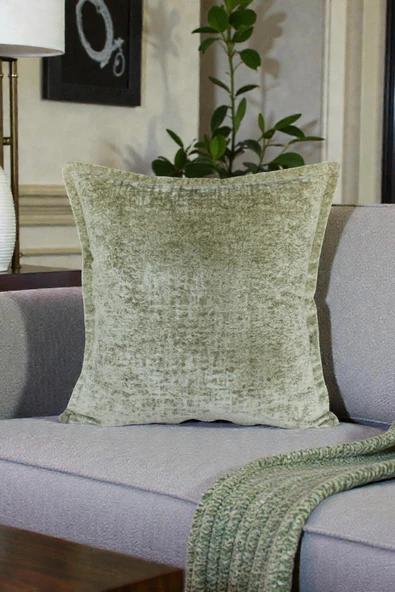 VISIONARIO Kırlent İthal Kadife Kumaş - 45x45cm Yumuşak Dokulu Dekoratif Özel Tasarım Kırlent Kılıfı - S10 ürün görseli 1