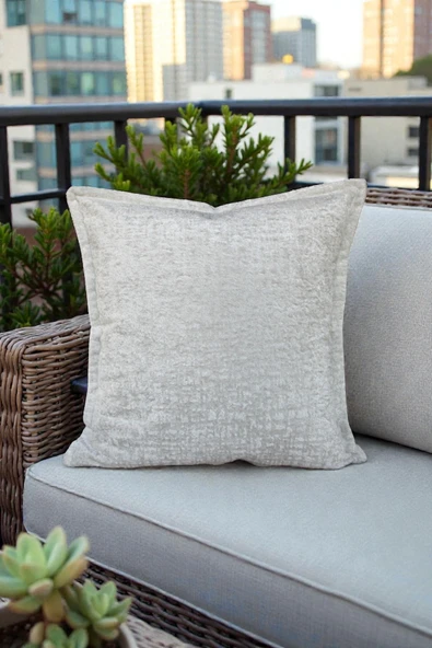 VISIONARIO Kırlent İthal Kadife Kumaş - 45x45cm Yumuşak Dokulu Dekoratif Özel Tasarım Kırlent Kılıfı - S09 ürün görseli 1