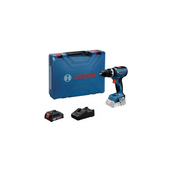 Bosch Profesyonel GSB 18V-65  2 Ah Tek Akülü Darbeli Matkap Vidalama ürün görseli 1