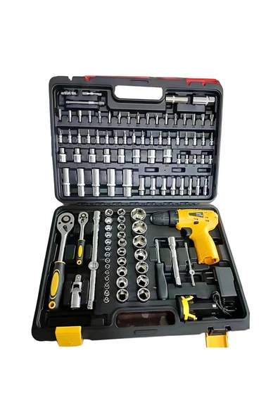 PH309 108 Parça Full Set Akülü Vidalama Matkap Ve Lokma Ve Uç Takım Seti Çantalı ürün görseli 1