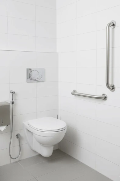 Yaşlı ve Engelli Tutunma Barı – Krom Kaplama 30 cm, Küvet ve Duş Tutamağı, Kaymaz Güvenlik Barı ürün görseli 1