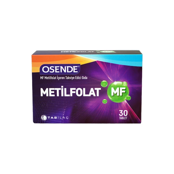 Tabilaç Osende Metilfolat MF 30 Tablet Takviye Edici Gıda ürün görseli 1