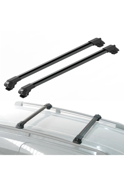 TAURUSPOWER Chevrolet Captiva 2006–2018 TRS-1 Kilitli Sistem Ara Atkı Tavan Barı Siyah (2 Adet) ürün görseli 1