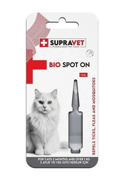 Supravet Kedi Deri Ve Tüy Bakım Dış Parazit İçin Bitkisel Damla 1 Ml ürün görseli 1