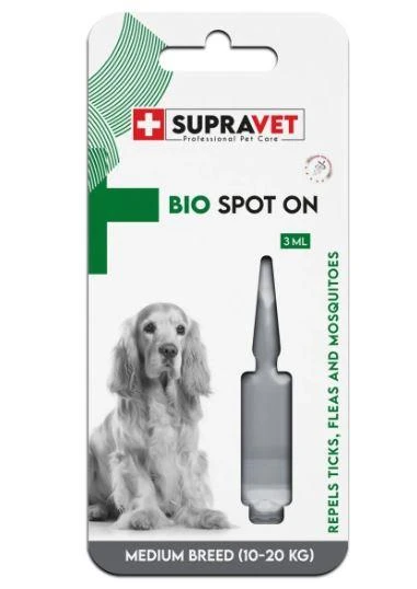 Supravet Orta Irk Köpek Deri Ve Tüy Bakım Dış Parazit Bitkisel Damla 3 Ml ürün görseli 1