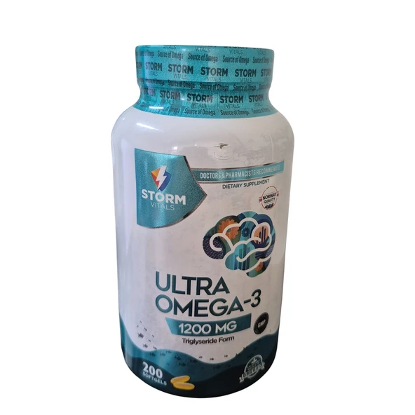 Storm Vitals Ultra Omega 1200mg 200 Softjel ürün görseli 1
