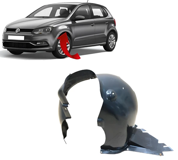 Vw Polo 2011-2014 Çamurluk Davlumbazı Sol 6R0809957F ürün görseli 1
