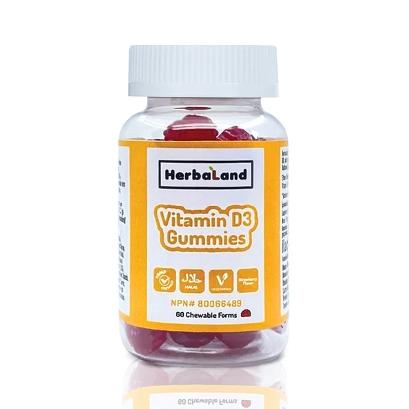 Herbaland Gummies Vitamin D3 60 Jelly ürün görseli 1