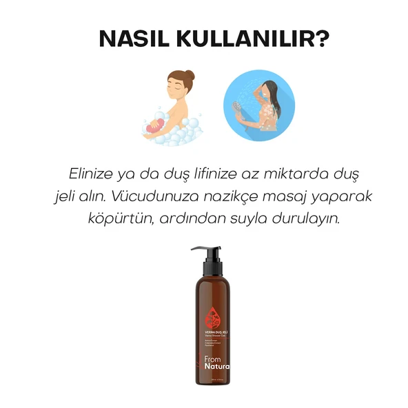 From Natura Verna Duş Jeli 200 ml - Resim 5