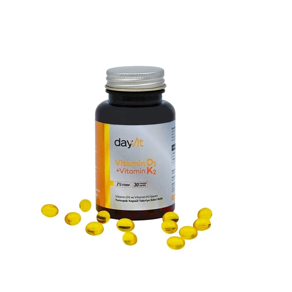 Dayvit Vitamin D3K2 30 Kapsül ürün görseli 1