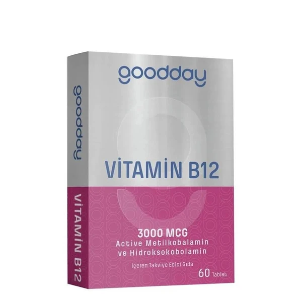 Goodday Vitamin B12 Active 60 Tablet ürün görseli 1