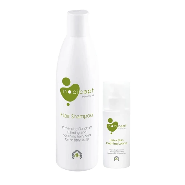 Nocicept Hair Shampoo 300 ml ve Hairy Skin Calming Lotion 75 ml ürün görseli 1
