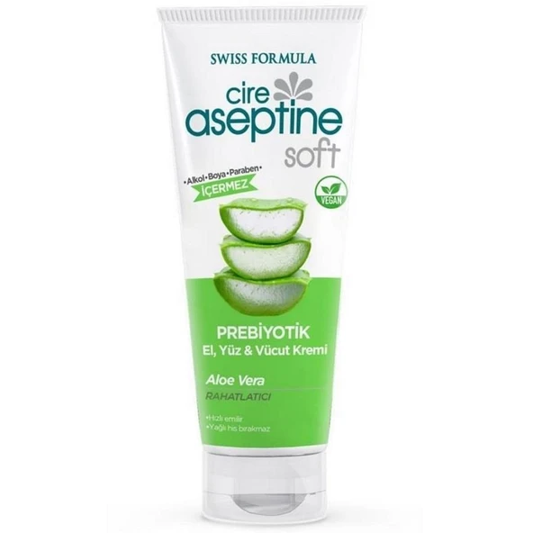Cire Aseptine Soft Prebiotik Aloevera 75 Ml Tüp ürün görseli 1