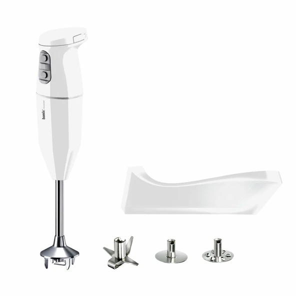 Bamix CORDLESS Kablosuz El Blenderı Ömür Boyu Motor Garantili (20cm Daldırma Derinliği) 3 Bıçaklı Beyaz ürün görseli 1