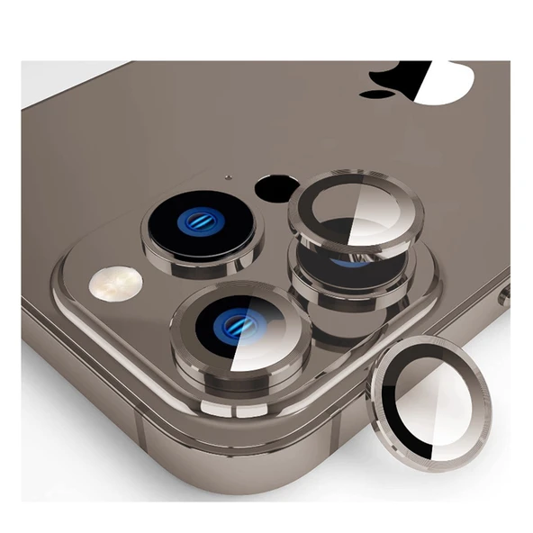 Nettech Apple iPhone 15 Pro Uyumlu Safir Lens Kamera Cam Koruyucu NT-103565 ürün görseli 1