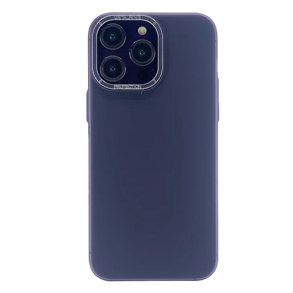 Nettech Apple iPhone 14 Pro Uyumlu Metal Çerçeveli Stil Seri Arka Koruma Kılıf NT-101657 ürün görseli 1