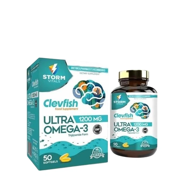Storm Vitals Clevhish Omega Ultra 1200 50 Softjel Kapsül ürün görseli 1