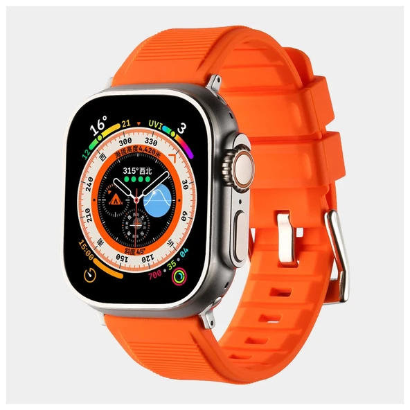 Nettech Apple Watch Seri 42/44 mm Uyumlu Silikon Kordon NT-112356 ürün görseli 1