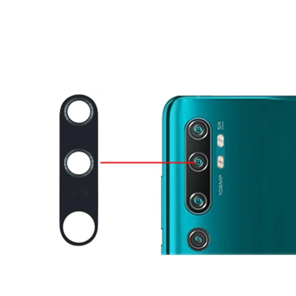 Teknonet Xiaomi Mi Note 10 Pro Uyumlu Kamera Camı NT-89669 ürün görseli 1