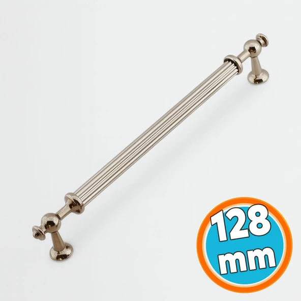 Mobilya Çekmece Mutfak Dolabı Dolap Kulpları Kulpu Kulpları Çizgili Bronz Metal Kulp 128 mm ürün görseli 1