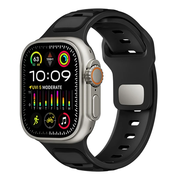 Nettech Apple Watch Seri 42/44 mm Uyumlu Silikon Kordon NT-115473 ürün görseli 1