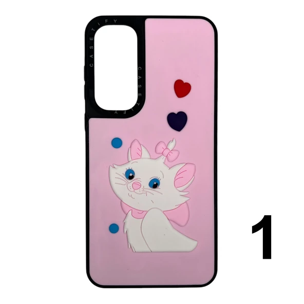 Nettech Samsung Galaxy A55 Uyumlu Casetify Kabartmalı Arka Koruma Kılıf NT-112029 ürün görseli 1