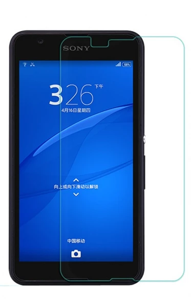 Nettech Sony Xperia E4G Uyumlu Ön Koruma Cam Ekran Koruyucu NT-6380 ürün görseli 1