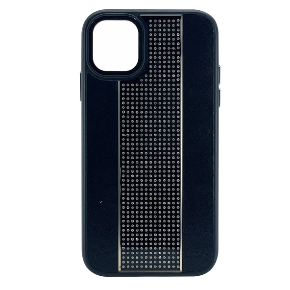 Nettech Apple iPhone 12 Pro Max Uyumlu Taşlı Deri Seri Arka Koruma Kılıf NT-101464 ürün görseli 1
