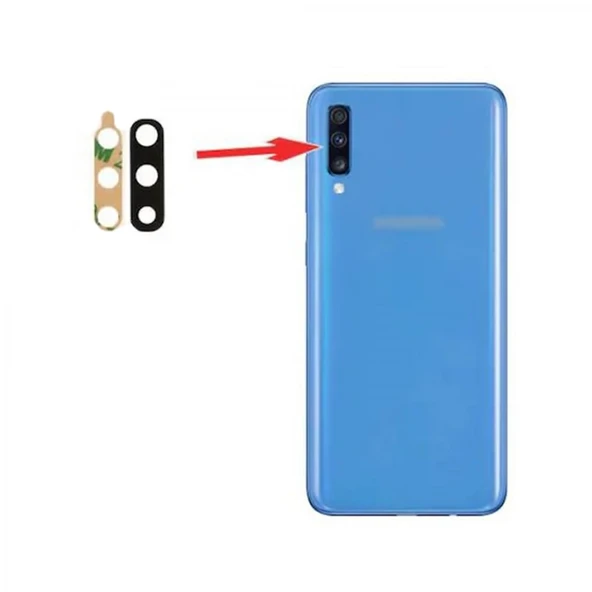 Teknonet Samsung Galaxy A70 Uyumlu Kamera Camı VR-19685 ürün görseli 1