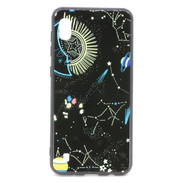 Nettech Samsung Galaxy A10 Uyumlu Desenli Fosfor Seri Arka Koruma Kılıf VR-20187 ürün görseli 1