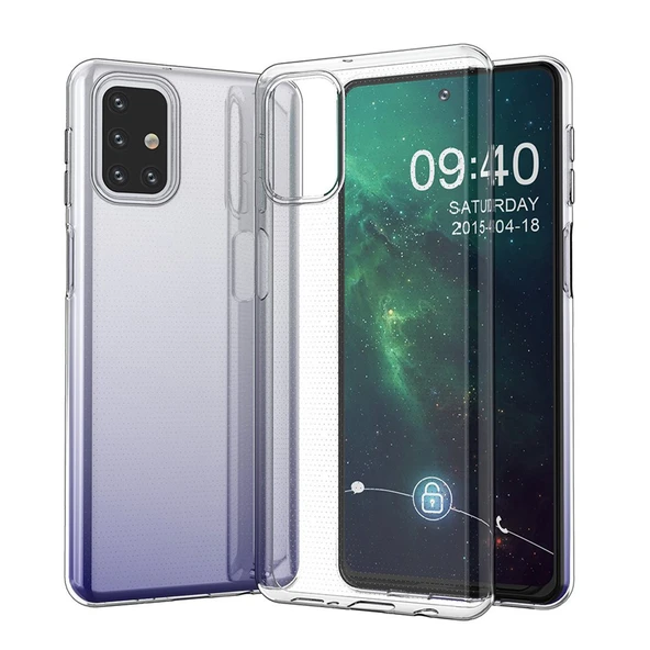 Nettech Samsung Galaxy M31S Uyumlu Lüx Seri Kamera Korumalı Arka Koruma Kılıf NT-87112 ürün görseli 1