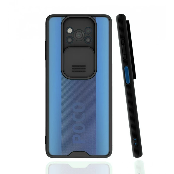 Nettech Xiaomi Poco X3 NFC Uyumlu Platin Kamera Kızaklı Arka Koruma Kılıf NT-86847 ürün görseli 1