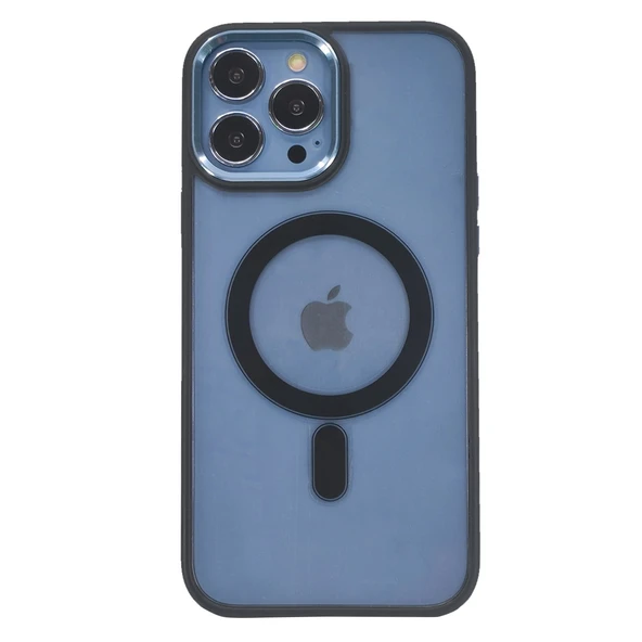 Nettech Apple iPhone 13 Pro Max Uyumlu Kamera Çerçeveli MagSafe Arka Koruma Kılıf NT-96307 ürün görseli 1