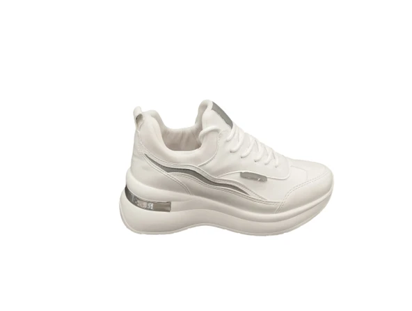 Flet 327Z Ortopedik Çorap Şeklinde Bilekten Saran 5 cm Gizli Topuk Kadın Günlük Sneaker Ayakkabı ürün görseli 1