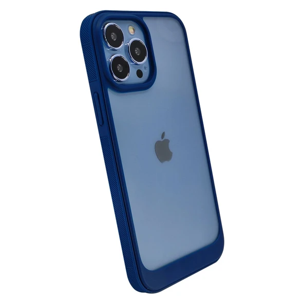 Nettech Apple iPhone 13 Pro Uyumlu Solid Frame Arka Koruma Kılıf NT-95828 - Resim 4