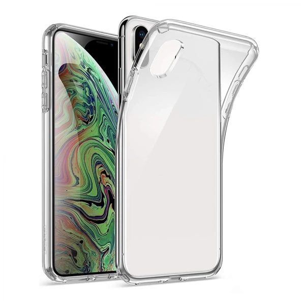 Nettech Apple iPhone XS Max Uyumlu Tıpalı Şeffaf Seri Arka Koruma Kılıf VR-12147 ürün görseli 1