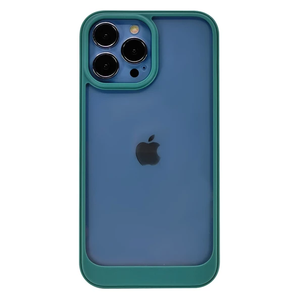 Nettech Apple iPhone 13 Pro Uyumlu Solid Frame Arka Koruma Kılıf NT-95828 - Resim 5